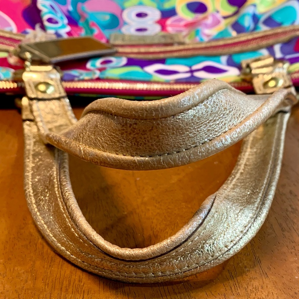 Coach Poppy Limited Edition Pop C Glam Tote Shoulder Bag - Picture 5 of 8